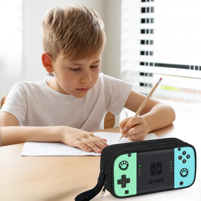 Alt view image 7 of 7 - Gamer Pencil Case for Boys, Large Boys Pencil Pouch for Kids Teens School, Big Capacity Pen Box Pen Bag Organizer with 2 Compartments & Zipper