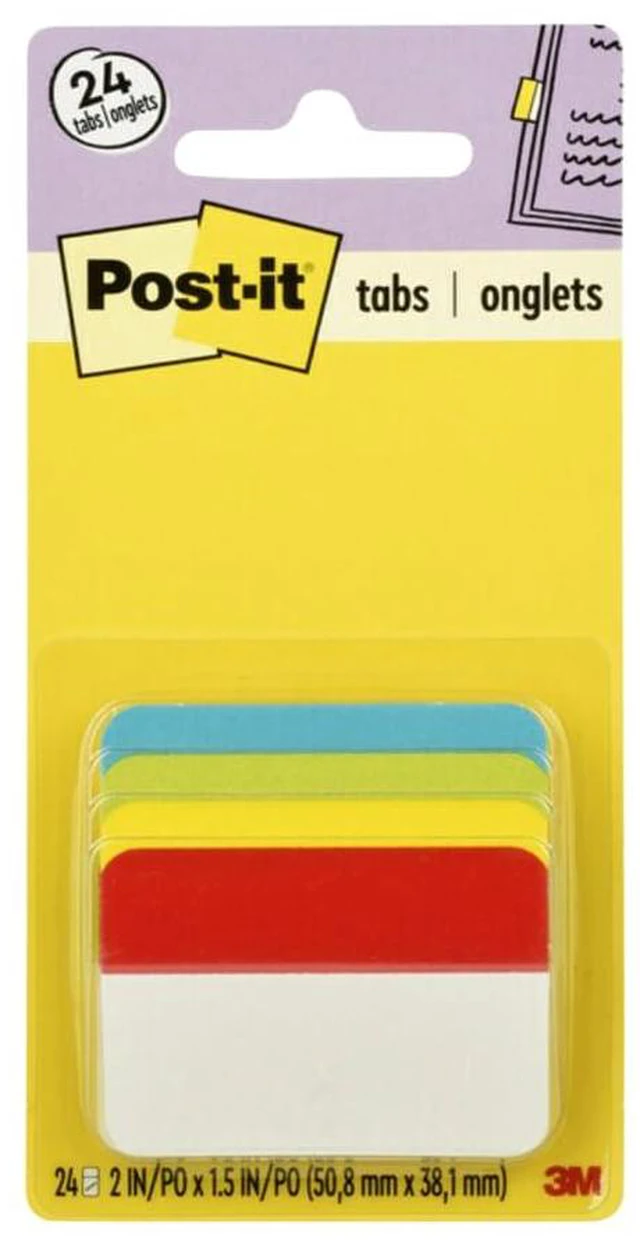 Alt view image 2 of 7 - Tabs 686A-ALYR Filing Angle, 2 in. Wide, Multi-Color, 24-Pack