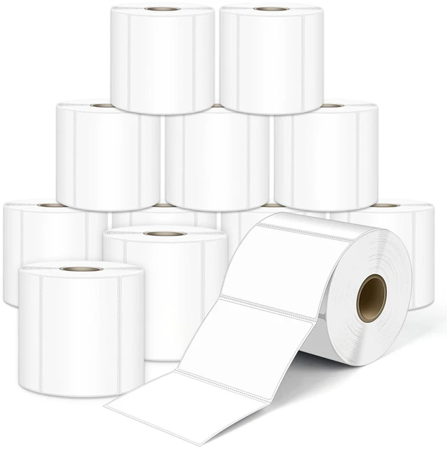 Main image of L LIKED 8400 Thermal Shipping Labels 3"x2", Strong Adhesive Labels 12 Rolls, 700 Labels/Roll, Block Old Information, BPA Free, Perforated, Compatible with Most Desktop Printers