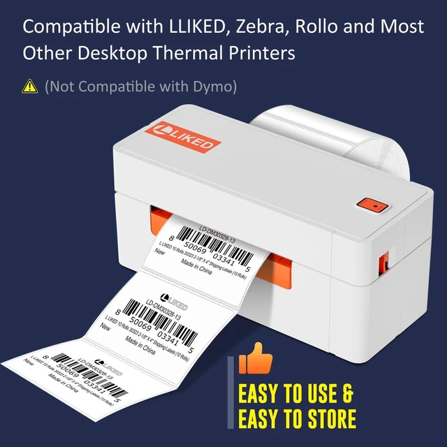 Alt view image 6 of 7 - L LIKED 8400 Thermal Shipping Labels 3"x2", Strong Adhesive Labels 12 Rolls, 700 Labels/Roll, Block Old Information, BPA Free, Perforated, Compatible with Most Desktop Printers