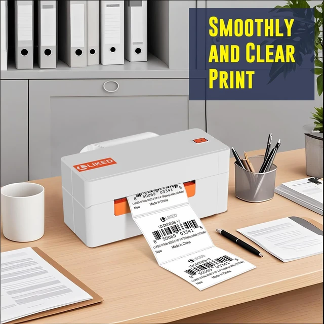 Alt view image 5 of 7 - L LIKED 8400 Thermal Shipping Labels 3"x2", Strong Adhesive Labels 12 Rolls, 700 Labels/Roll, Block Old Information, BPA Free, Perforated, Compatible with Most Desktop Printers