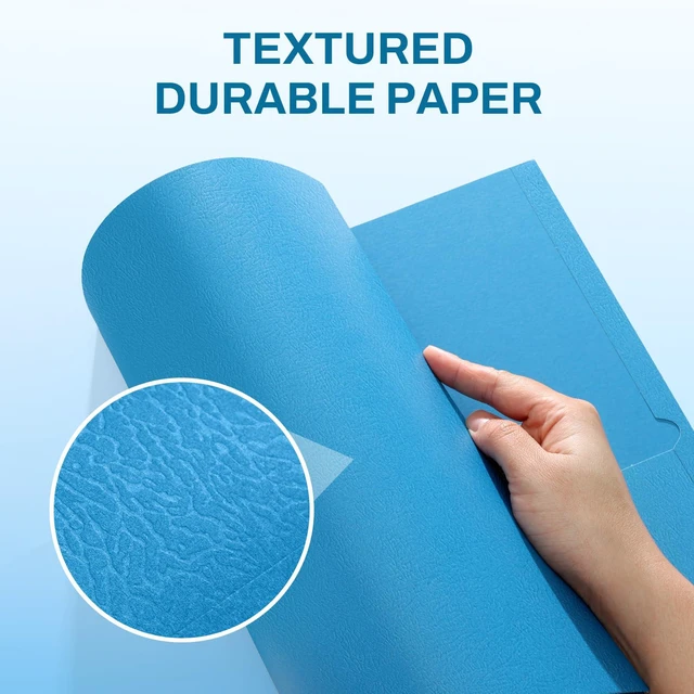 Alt view image 3 of 7 - Folders with Pockets(125 Pack, Blue), 2 Pocket Folders Fit Letter Size Paper, Paper File Folder for School Office Home Business