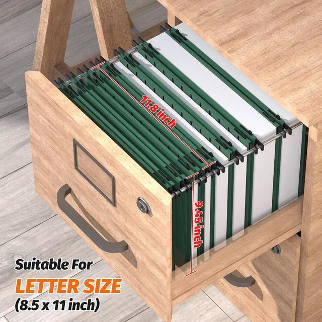 Alt view image 4 of 7 - Plastic Hanging File Folders,Letter Size, 12 Pack, Green Reinforced Hang Folders, Standard File Folders for Filing Cabinet, Plastic Hanging Folders, 1/5-Cut Tabs, for Home & Office