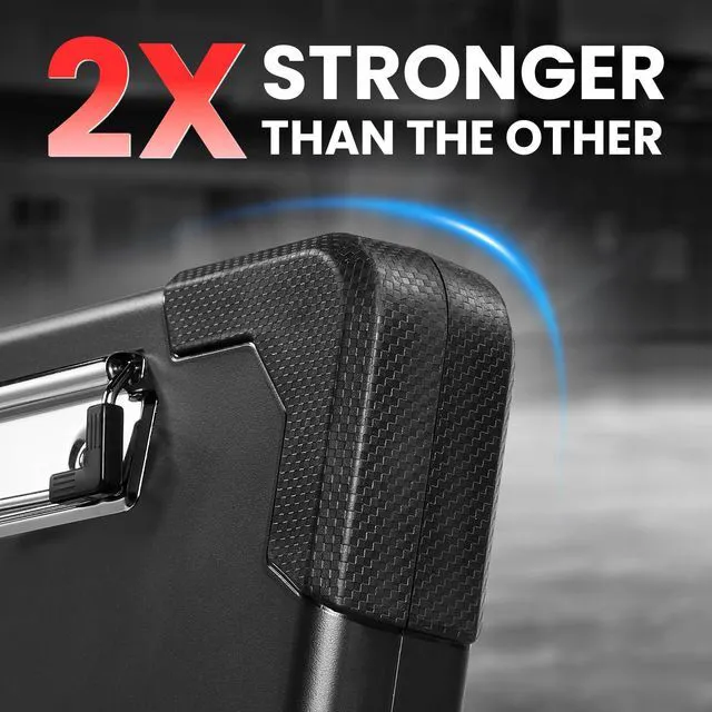 Alt view image 2 of 7 - Toughest Clipboard with Storage, Internal Pen Pouch Included, Letter/ A4 Size, Shockproof Heavy Duty Plastic Clip Boards 8.5x11, High Capacity Clipboards Box Case for Contractor Trucker Driver