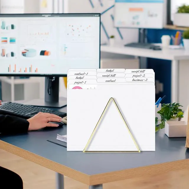 Alt view image 6 of 6 - File Folders, 120 Pack Manilla Folders 8.5 x 11, 1/3 Cut Tab for Easy Labeling and Organization, Durable Standard Paper for Home, Office, School Filing, White
