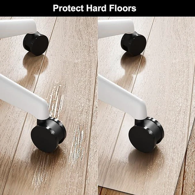 Alt view image 3 of 7 - Office Chair Mat for Hardwood Floor, 46'' x72'' Rectangle Transparent Desk Thick Durable Chair Mat for Rolling Chairs, Easy Glide, Floor-Protector