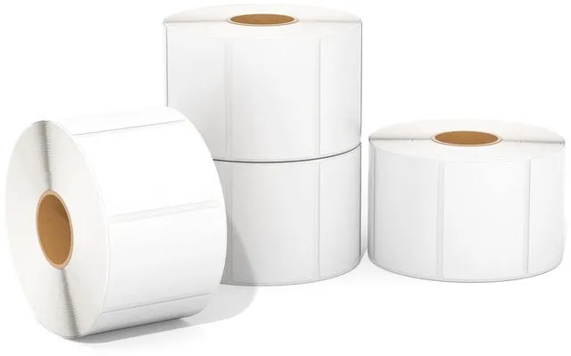Main image of 2.25x1.25 Thermal Labels, 4000 Sheets/4 Roll, White
