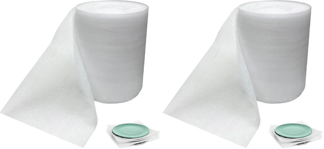 Main image of Packing Foam Roll for Moving 10 Inch Wide x 100FT Cushion Foam Wrap Roll for Moving Supplies and Fragile Items (Pack of 2)