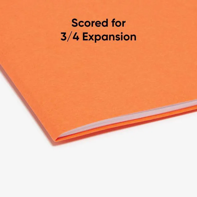 Alt view image 5 of 7 - Colored File Folder, 1/3-Cut Tab, Letter Size, Orange, 100 per Box (12543)