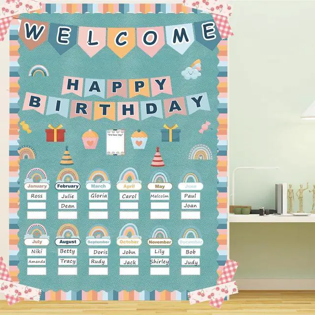 Alt view image 5 of 7 - Blue Bulletin Board Paper Roll,14.8FTx47IN Large Reusable Waterproof Erasable Classroom Wall Background Backdrop, Fade-Resistant Fabric Wrapping Paper School Decors Teacher Supplies