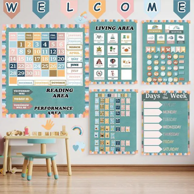 Alt view image 7 of 7 - Blue Bulletin Board Paper Roll,14.8FTx47IN Large Reusable Waterproof Erasable Classroom Wall Background Backdrop, Fade-Resistant Fabric Wrapping Paper School Decors Teacher Supplies