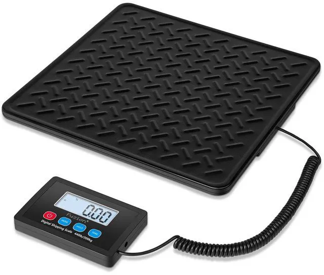 Main image of Shipping Scale, 440LB x 10g High Accuracy Digital Postal Scale Durable Alloy Steel Platform, Heavy Duty Scale for Packages, Luggage, Large Floor Scale Battery and AC Adapter Included