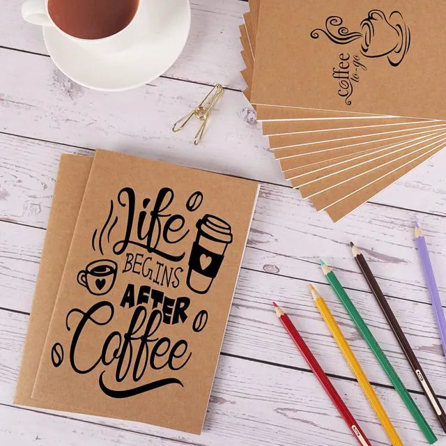 Alt view image 5 of 7 - 80pcs Kraft Notebooks for Kids, Blank Journals Bulk, Sketch Books, 60 Pages Composition Notebook, 80gsm, 8.3x5.5 Inches, Travel Journal Set, for Travelers, Students and Office Supplies