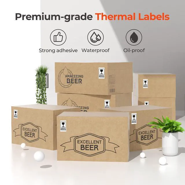 Alt view image 4 of 6 - 2.25x1.25 Thermal Labels, 4000 Sheets/4 Roll, White