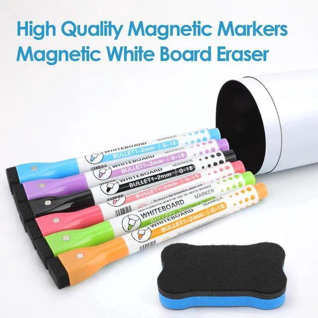 Alt view image 5 of 7 - Magnetic Dry Erase Board for Fridge, 20 x 13 Inch, Markers Included Strong Magnetic Backing, Stain Resistant Surface, Easy to Write and Erase, Ideal for To-do Lists, Includes 6 Markers 1 Erase