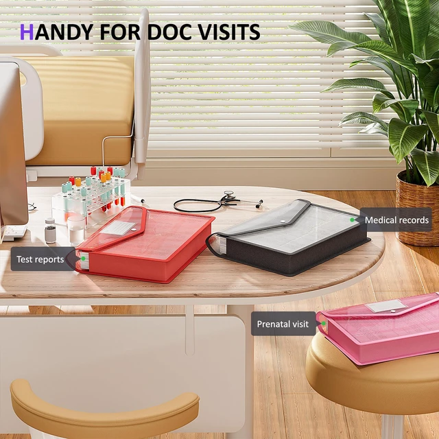 Alt view image 7 of 7 - Plastic Expanding File Folder, Transparent envelopes with Snap No Dividers,Large Capacity,Document Organizer for Receipts, Bills&Taxes,Letter/A4 Size for School/Office/Home-10 Pack