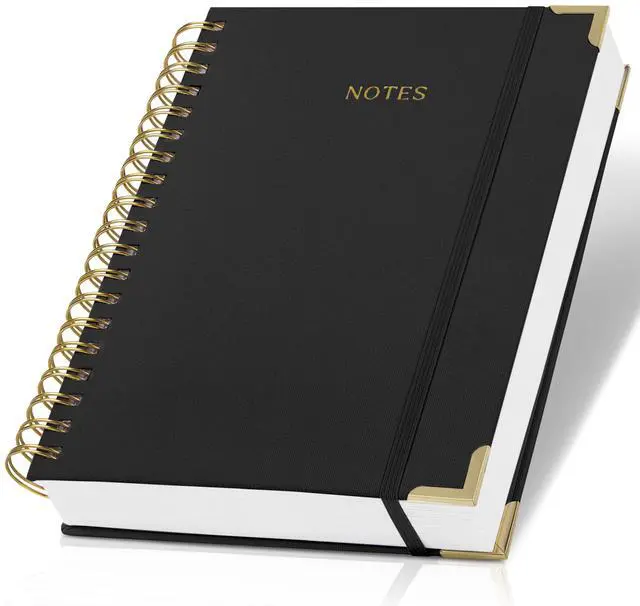 Main image of Aesthetic Thick Spiral Notebook Journal For Women in B5 - Linen Hardcover Stylish College Ruled Note Book with 300 Lined Pages - Cute Supplies for Bible Study and Staying Organized at Work or School