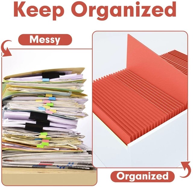 Alt view image 3 of 7 - Two Pocket Folders, Paper Folders with Pockets, 50 Pack, Red 2 Pocket Folders Fit Letter Size Paper, Paper File Folder for School Office Home Business
