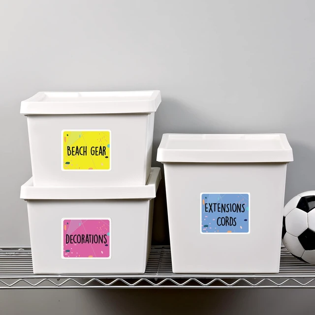 Alt view image 2 of 7 - Printable Shipping Labels with Sure Feed, 3-1/3" x 4", White, 600 Blank Mailing Labels for Laser Printers (5164)