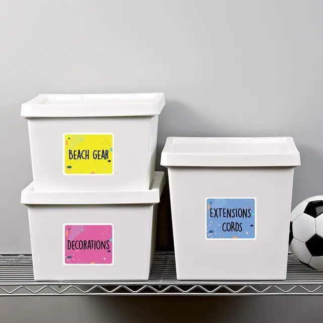Alt view image 5 of 7 - Printable Shipping Labels with Sure Feed, 3-1/3" x 4", White, 600 Blank Mailing Labels for Laser Printers (5164)