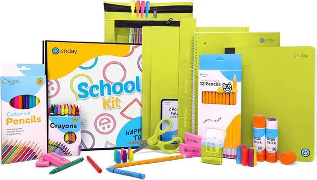 Main image of Back to School Supplies for Kids, School Supply Box Grades K-5 Premium Quality Kids School Supplies Kit, Kindergarten School Supplies for Girls and Boys, 78 Piece Set