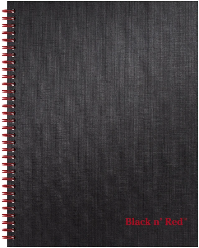 Main image of Notebook, Business Journal, 11" x 8-1/2", 70 Sheets, Ruled, Optik Paper, Scribzee App, Hardcover, Wirebound, (K67030)