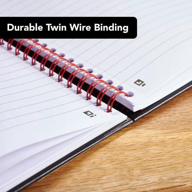 Alt view image 6 of 7 - Notebook, Business Journal, 11" x 8-1/2", 70 Sheets, Ruled, Optik Paper, Scribzee App, Hardcover, Wirebound, (K67030)