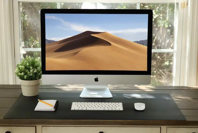 Alt view image 6 of 6 - Leather Desk Mat Large 44" x 22", Desk Protector Mat, PU Leather Desk Pad, Large Mouse Pad, Desk Blotter, Desk Pads on Top of Desks, Desk Matt for Desktop, Office Desk Mat (Black)