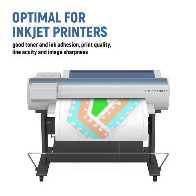 Alt view image 3 of 7 - 24" x 500' Plotter Paper 2 Rolls 3" Core Wide Format Paper, Engineering Rolls Printing on Wide Format Inkjet Printers