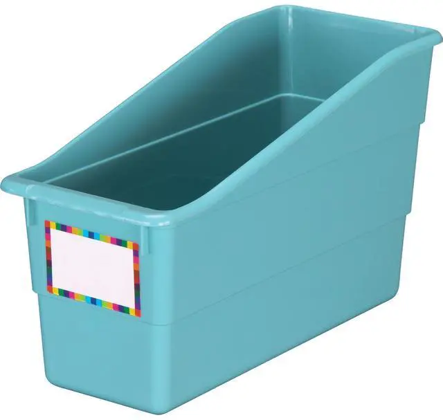 Alt view image 5 of 7 - Durable Book & Binder Holders 12-Pack, Water Folder & File Plastic Holders Ideal for Narrow or Vertical Storage Needs, Instantly Color Code Your Classroom