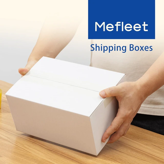 Alt view image 5 of 6 - 10x7x5" Shipping Boxes 50 Pack Corrugated Cardboard Box White 3 Layers, Bulk quantity, Packaging for Small Business, Mailer Mailing Packing Supplies, Smooth