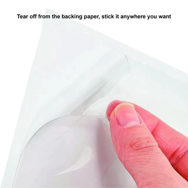 Alt view image 4 of 6 - Clear Adhesive Index Card Pockets, 5" x 7", 50 Pack Top Open for Loading, Plastic Labels Holders, For Storage Bins and Library Card, Organizing and Protecting Cards or Photos