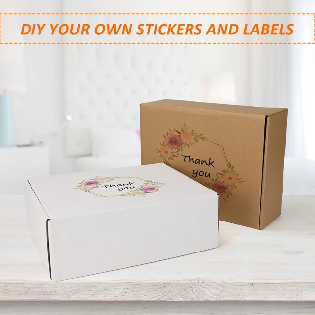 Alt view image 4 of 7 - 20 Pack 12x9x4 Shipping Boxes, 10 Pack White and 10 Pack Brown Corrugated Cardboard Box for Mailing, Packaging, Small Business