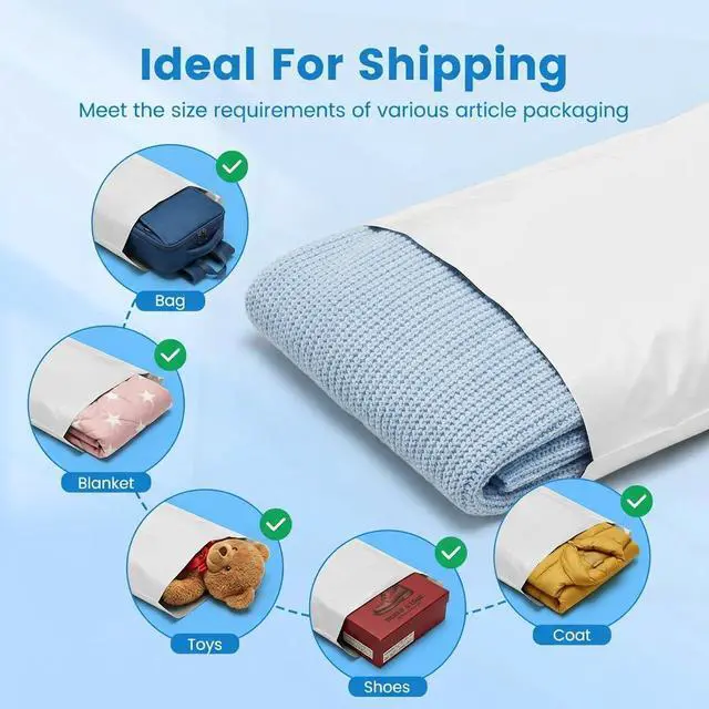 Alt view image 5 of 7 - Poly Mailers 19x24 Inch 250 Pack Bulk Shipping Bags for Business Large Mailers Poly Bags for Clothing, Self Seal Waterproof Shipping Envelopes for Small Business Online Apparel Sellers White