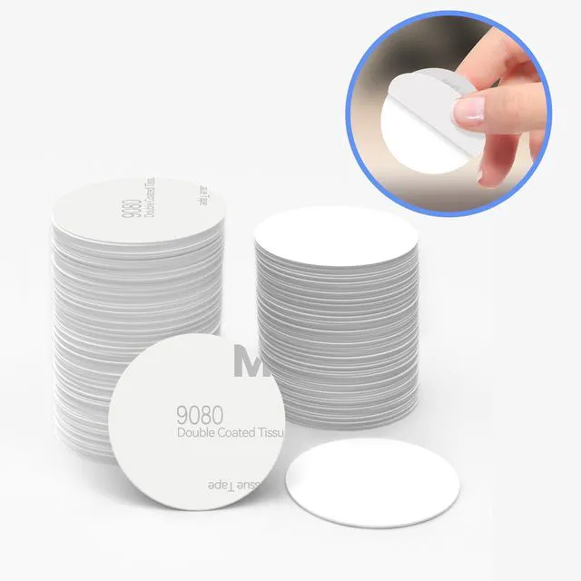 Main image of 100pcs NFC Tags NTAG215 NFC Coins White NFC Stickers Cards Adhesive Backing 25mm NFC Tag Round Rewritable, 504 Bytes Memory, Perfect for NFC Enabled Mobile Phones, Gaming, Home Automation