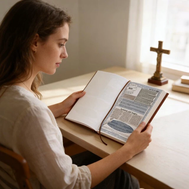 Alt view image 4 of 7 - 66-Page Bible Study Guides and Devotional Journal with Daily Scripture Quotes, Prayer Prompts, Cross-References, and Reflection Guides - A Comprehensive Year-Long Plan and Christian Gift