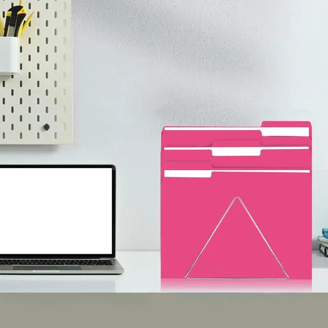 Alt view image 7 of 7 - File Folder, 150 Pack 1/3 Cut Tab File Folders Letter Size, Magenta, Folders with Tab, Great for Organizing and Easy File Storage
