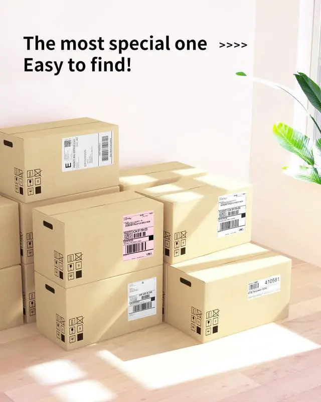 Alt view image 5 of 6 - 4X6 Thermal Direct Shipping Label Compatible with MUNBYN, IDPRT, Rollo, Postage Label Paper for Small Businesses, 250 Labels/Pack, Pink