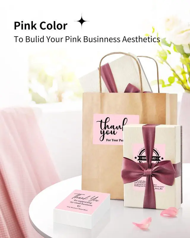 Alt view image 6 of 6 - 4X6 Thermal Direct Shipping Label Compatible with MUNBYN, IDPRT, Rollo, Postage Label Paper for Small Businesses, 250 Labels/Pack, Pink