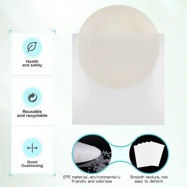 Alt view image 3 of 7 - Dish Packing Supplies for Moving,320 Moving Supplies 4 Sizes (16 x 12", 12 x 12", 12 x 7.8", 7.8 x 7.8"),with 60 Fragile Stickers,High density thicker Cushion Foam for Plate Packing Shipping Storage