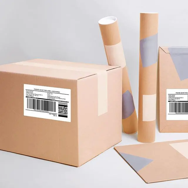 Alt view image 5 of 6 - 12 Rolls 6000 Pcs 4"x3" 3-Proof Direct Thermal Shipping Labels 1" Core Compatible with Zebra LP2844 ZP450 ZP505 ZD420 GX430T GK420T ZT410 ZD421 and Rollo MUNBYN, 103mmx76mm Thermal Sticker