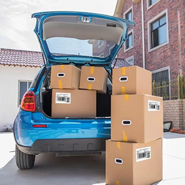 Alt view image 6 of 6 - 12 Rolls 6000 Pcs 4"x3" 3-Proof Direct Thermal Shipping Labels 1" Core Compatible with Zebra LP2844 ZP450 ZP505 ZD420 GX430T GK420T ZT410 ZD421 and Rollo MUNBYN, 103mmx76mm Thermal Sticker