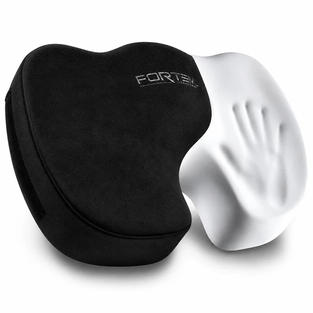 Main image of Seat Cushion, Office Chair Cushion for Tailbone Sciatica Pain Relief Memory Foam Pillow for Car Ergonomic Design Washable Cover Non Slip Black