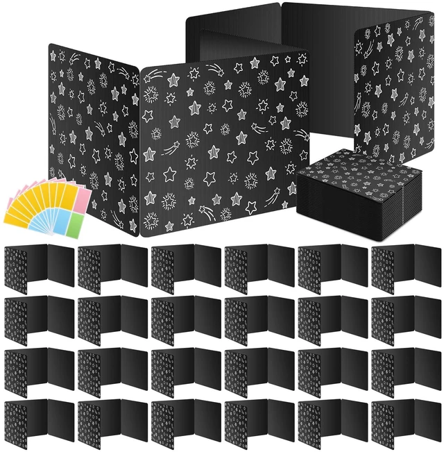 Main image of Black 24-Pack Desk Dividers for Students, Waterproof Plastic Study Carrel Divider, Durable Testing Dividers for Classroom Teacher Supplies, Easy to Clean Privacy Shield Folder Boards for Student Desk