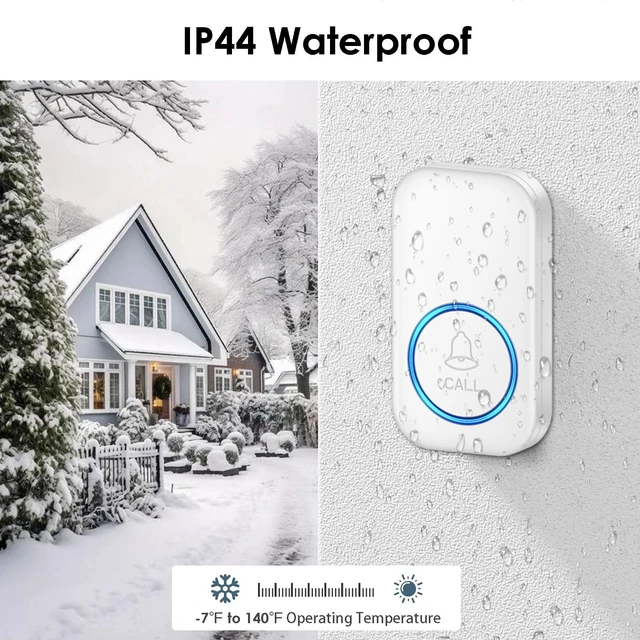 Alt view image 3 of 7 - FullHouse Caregiver Pager Wireless Emergency Call Button for Elderly 1000+ Feet Range, Senior Alert Button to Call Family, Monitoring Calling System for Patient/Disabled at Home, IP55 Waterproof
