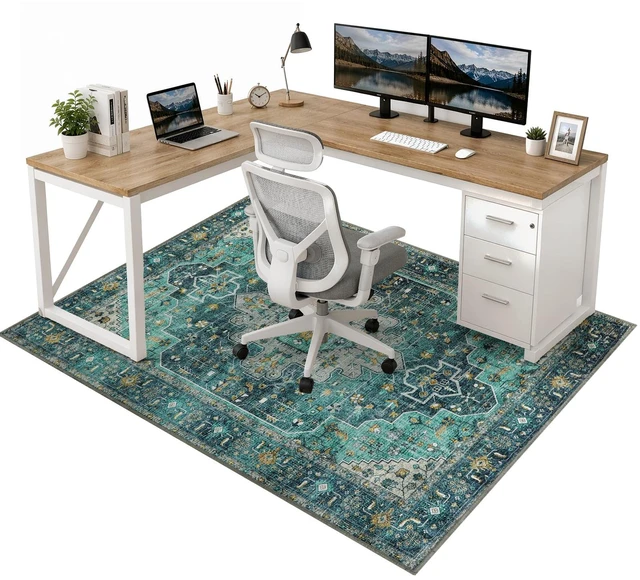 Main image of 48"x60" Chair Mat for Hardwood Floor/Tile Floor, Desk Chair Mats for Hard Floors, Under Desk Rug Protector for Rolling Chair, Computer Gaming Chair Mat, Low Pile Carpet Floor Mat