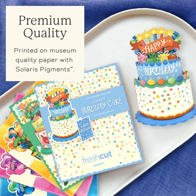 Alt view image 5 of 7 - Mini Birthday Collection Boxed Set of 5 Includes Note Cards and Envelopes Cakes & Balloon Designs for Birthday Cards & More, Kids & Adults