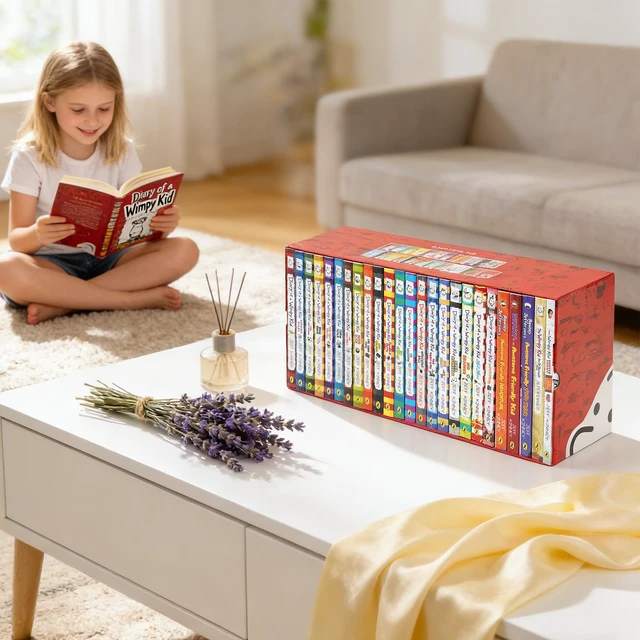 Alt view image 5 of 7 - Libray of a Wimmppy Kid Series 1-25 Complete Reading Collection Box Set
