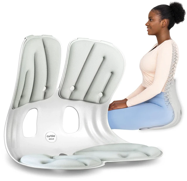 Main image of Grand Extra Wide Ergonomic Seat Support, Sit Straighter Without Effort, Passive Posture Trainer for Office, Home & Car (Grey)
