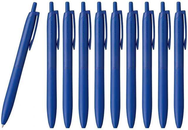 Main image of Mitsubishi Pencil, Permanent Ballpoint Pen, Jet Stream Light Touch Ink, 10 Pieces, 0.5, Blue, SXNLS05.33, 10P